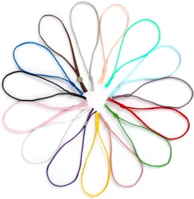 Stretchy Puppy Collars for Litter, 75Pcs Assorted Adjustable Identification Loops for Newborn Puppies and Kittens, Bulk Multi Colored Straps for Whelping, 6 Inches - 15 Colors