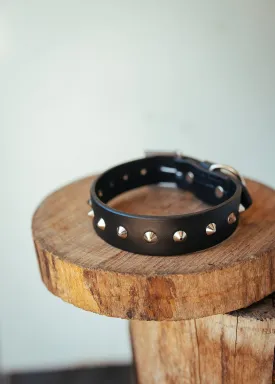 Studded Dog Collar - 30mm - Black