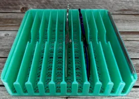 The Sarabi V2 - Lay Flat Dog Grooming Scissor Holder | Holds 11 Scissors 2 Combs |