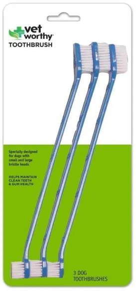 Vet Worthy Pet Toothbrushes - Set of 3