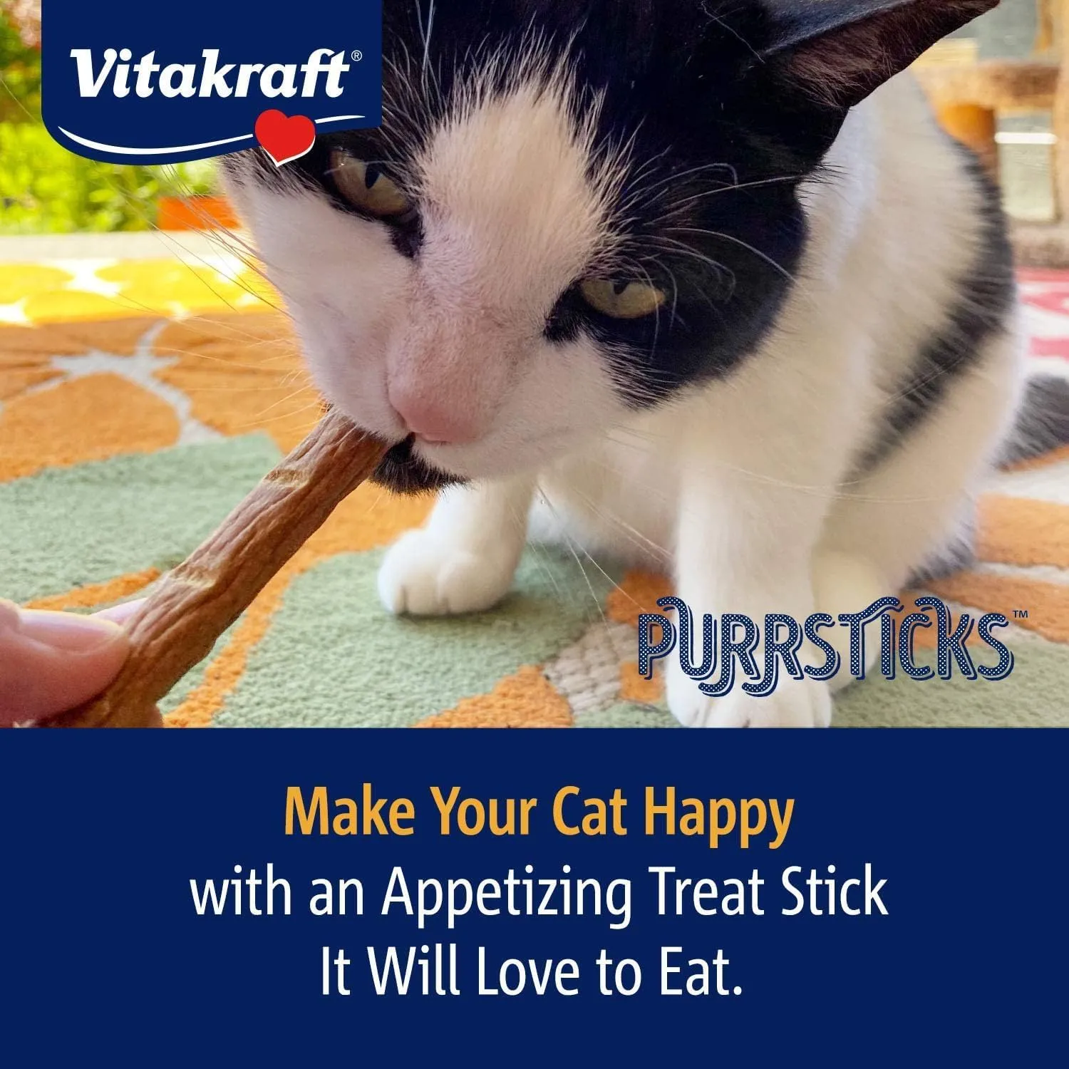 Vitakraft PurrSticks Meaty Cat Sticks - Chicken - Segmented and Breakable Meatstick - Deliciously Tender - 6 Count (Pack of 3) - 18 Sticks