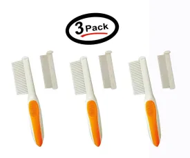 Wahl 2-in-1 Flea/Finishing Pet Comb to detect fleas, flea eggs, ticks (3 Pack)