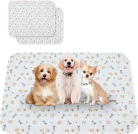 Washable Dog Pee Pads, 2-Pack Absorbent Reusable Puppy Pads, Machine Washable, Soft and Non-Slip, Waterproof and Leak-Proof Training Mats, Perfect for Crate, Sofa, Playpen, Bed