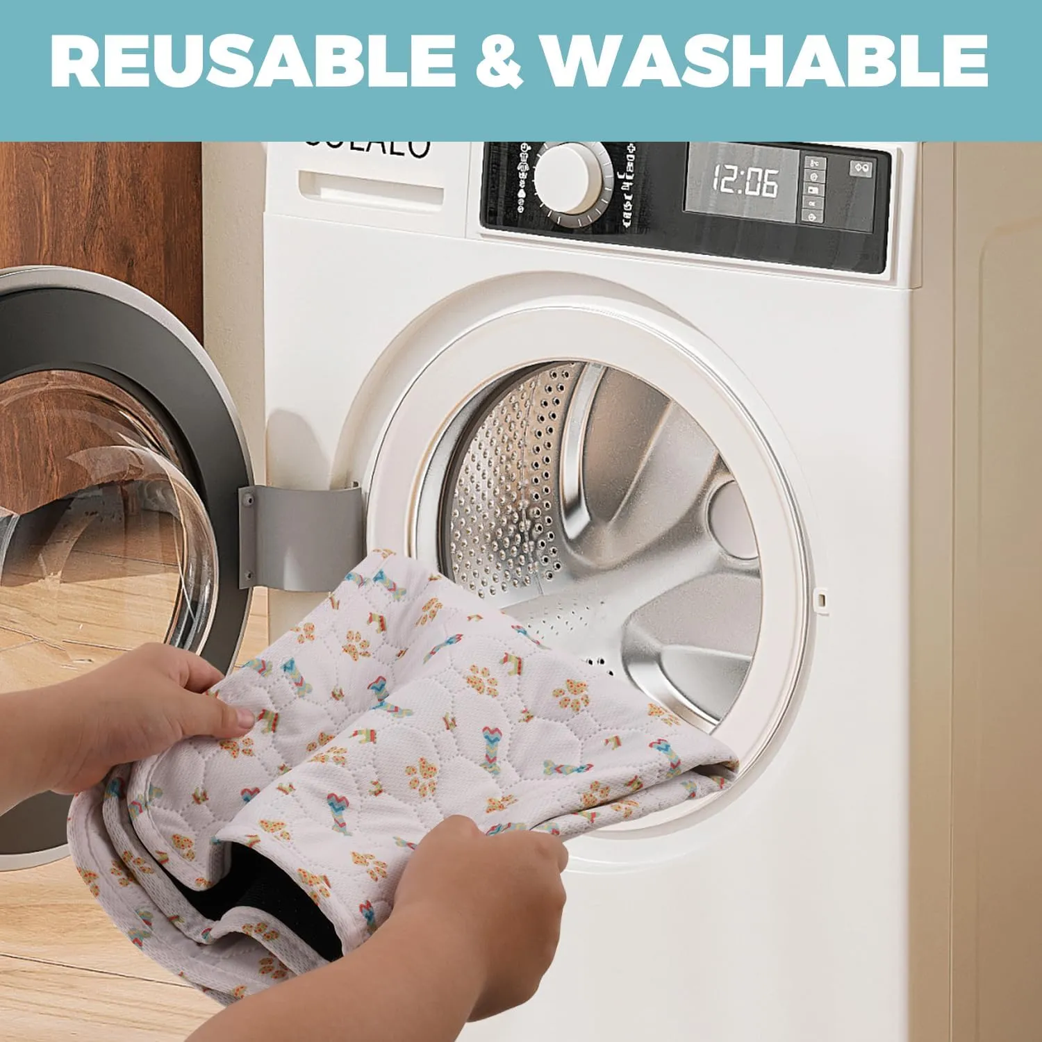 Washable Dog Pee Pads, 2-Pack Absorbent Reusable Puppy Pads, Machine Washable, Soft and Non-Slip, Waterproof and Leak-Proof Training Mats, Perfect for Crate, Sofa, Playpen, Bed