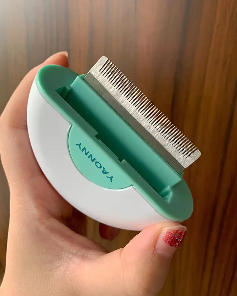 YAONNY Pet Grooming Tools,Cat Comb Massager Pet Hair Removal Massaging Shell Comb Massage Tool for Removing Matted Fur, Knots and Tangles