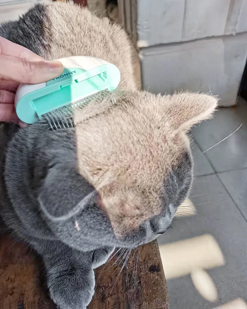 YAONNY Pet Grooming Tools,Cat Comb Massager Pet Hair Removal Massaging Shell Comb Massage Tool for Removing Matted Fur, Knots and Tangles