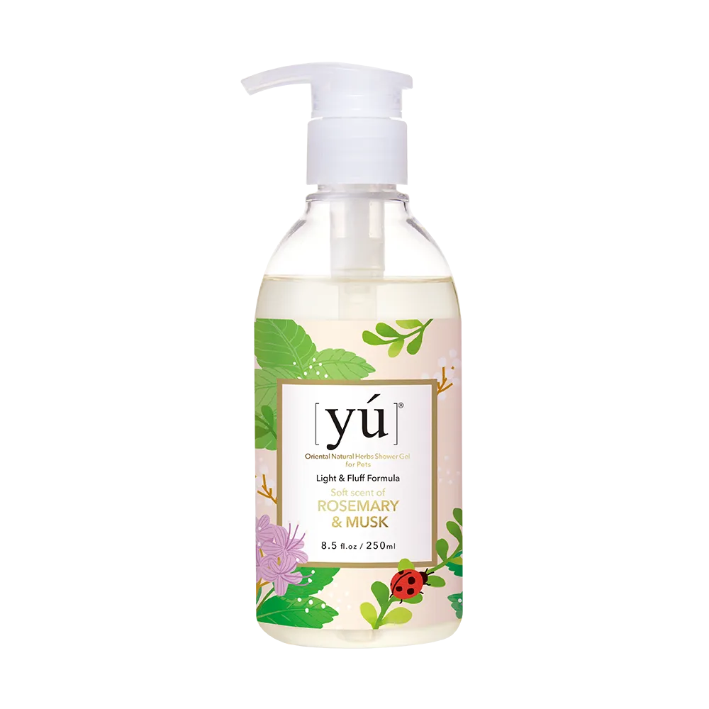 Yu Oriental Natural Herbs Shower Gel Rosemary & Musk for Cats & Dogs 250ml